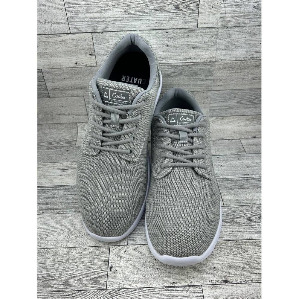 Cuater by TravisMathew The Daily Men Grey Knit Lace Up Sneakers 4MT111 Size 10